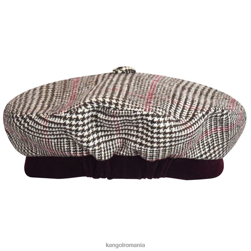 articole pentru cap | Kangol unisex maro închis/crem arată-ți dinții bereta 0VJ20435