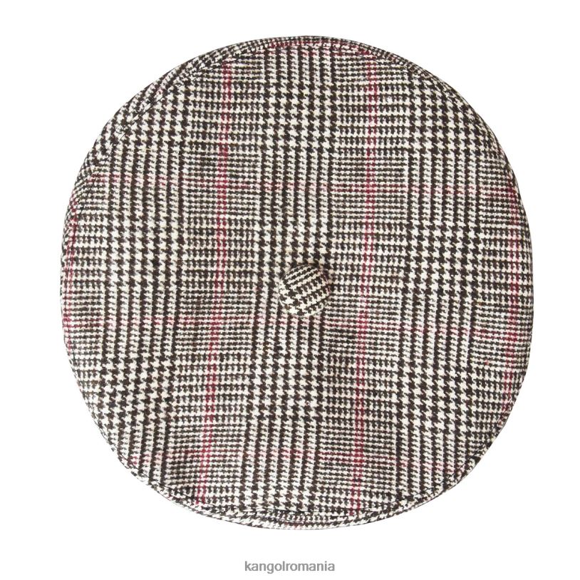 articole pentru cap | Kangol unisex maro închis/crem arată-ți dinții bereta 0VJ20435