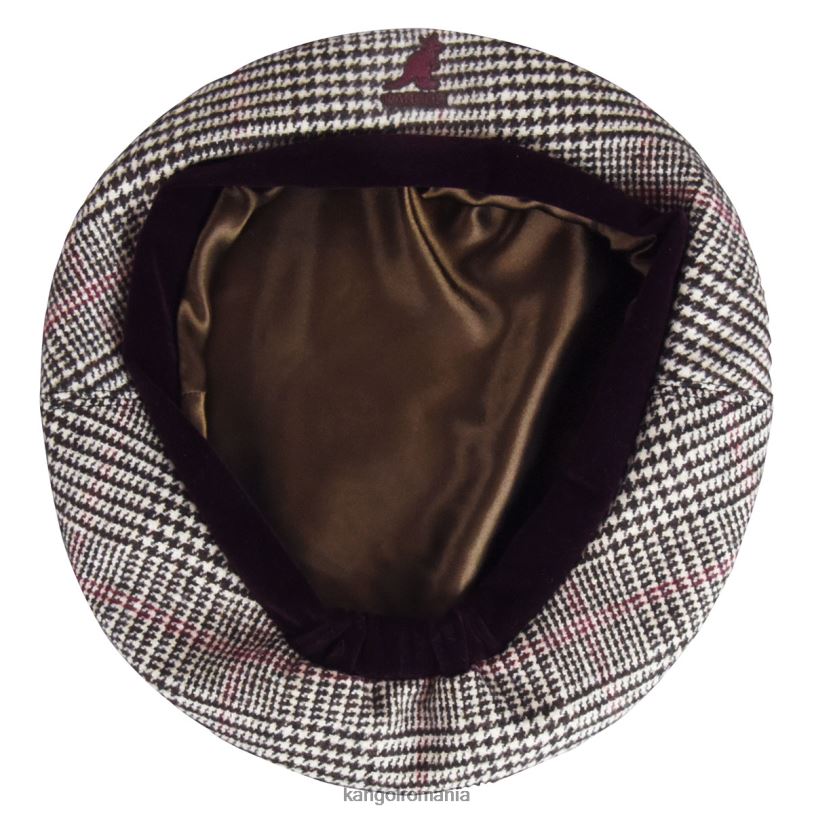 articole pentru cap | Kangol unisex maro închis/crem arată-ți dinții bereta 0VJ20435