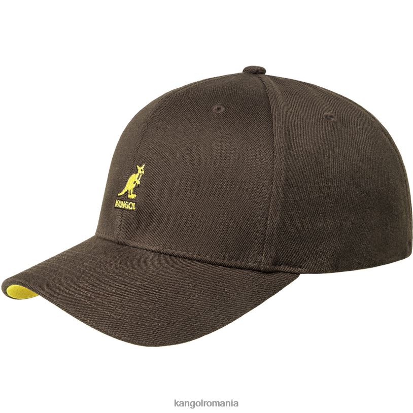 articole pentru cap | Kangol unisex maro turbă baseball flexfit din lână 0VJ20328