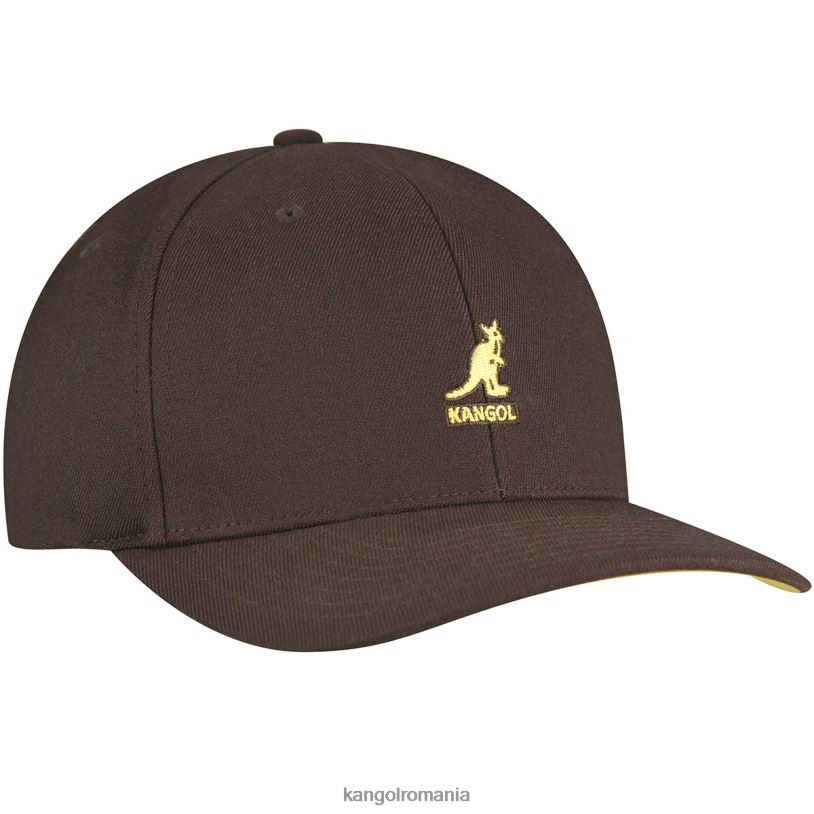articole pentru cap | Kangol unisex maro turbă baseball flexfit din lână 0VJ20328