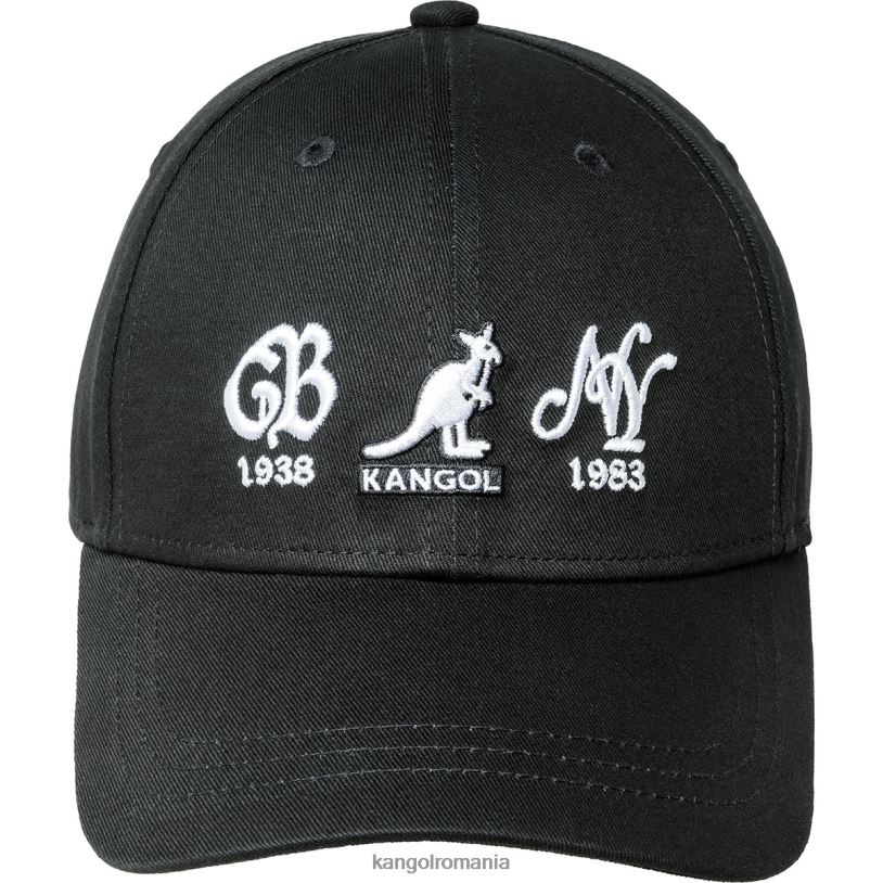 articole pentru cap | Kangol unisex negru 38-83 baseball cu elastic 0VJ20364