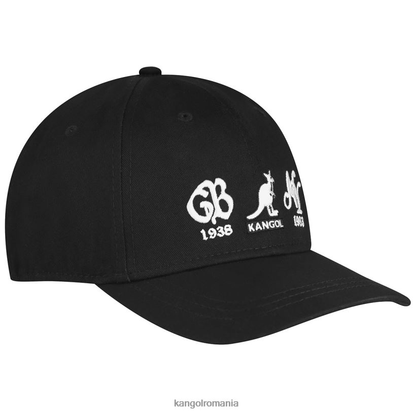 articole pentru cap | Kangol unisex negru 38-83 baseball cu elastic 0VJ20364