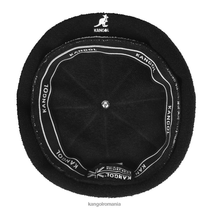 articole pentru cap | Kangol unisex negru Beretă bermudă jax 2 tonuri 0VJ20400