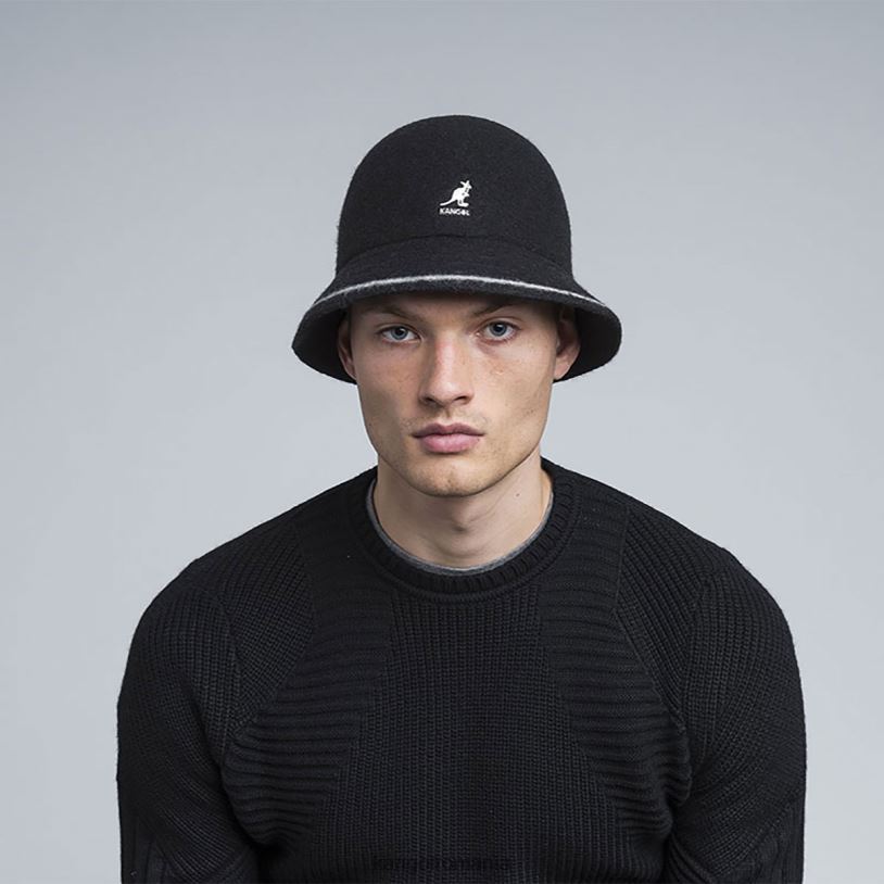 articole pentru cap | Kangol unisex negru/alb dungi casual 0VJ20739