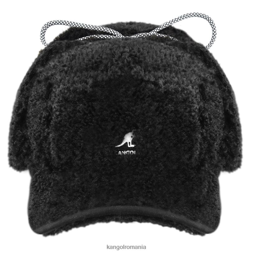 articole pentru cap | Kangol unisex negru Șapcă cu clapetă din faux shearling 0VJ20912