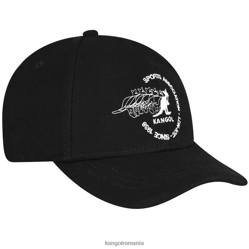 articole pentru cap | Kangol unisex negru șapcă de baseball de club 0VJ20369