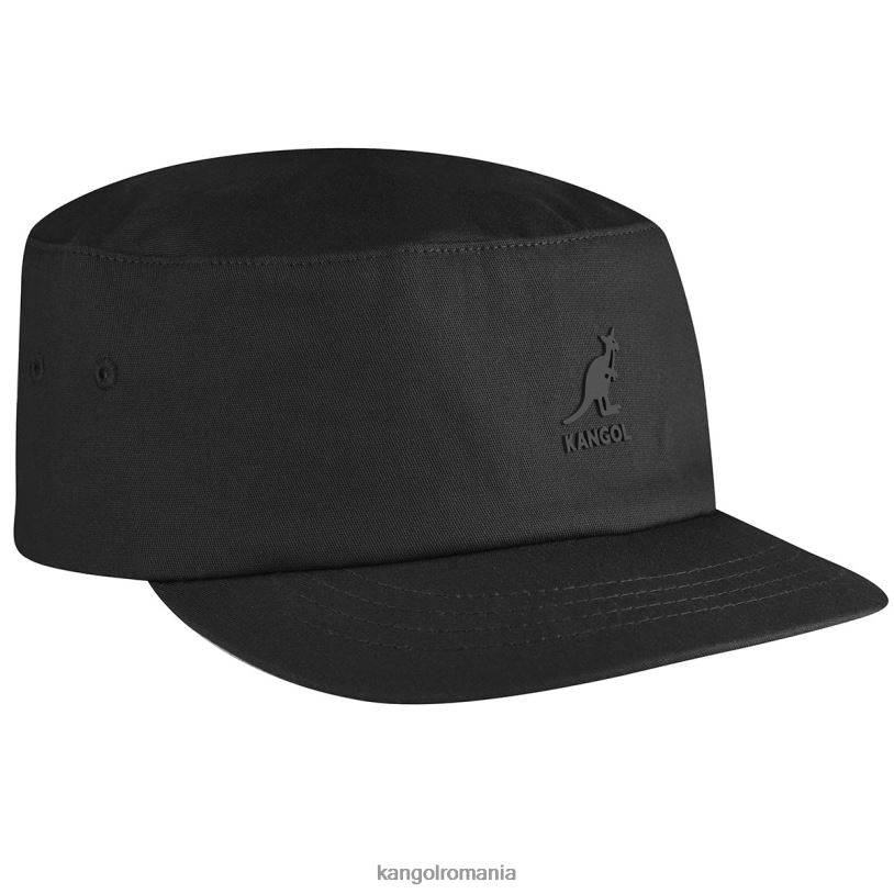 articole pentru cap | Kangol unisex negru șapcă militară stretch fit 0VJ20253