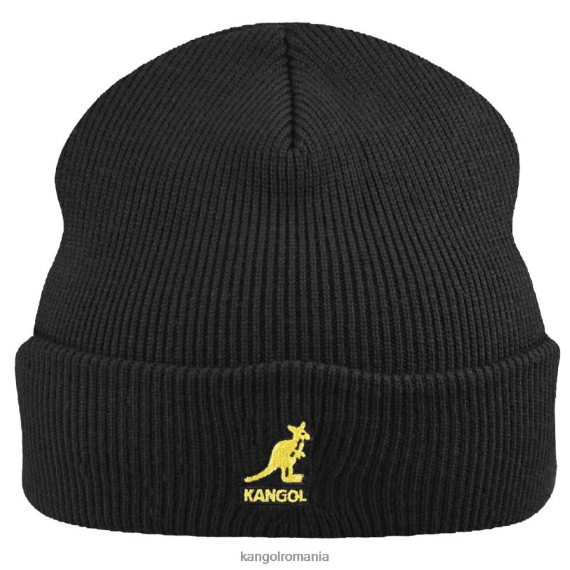 articole pentru cap | Kangol unisex negru/auriu trage manșetă acrilică 0VJ20843