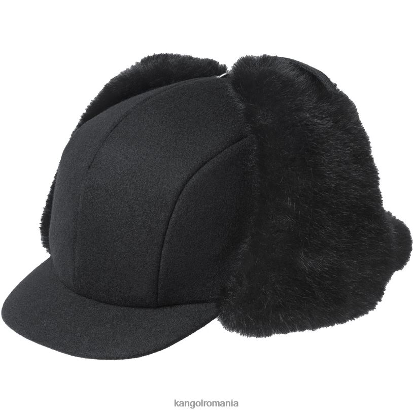 articole pentru cap | Kangol unisex negru aviator de lână 0VJ20860