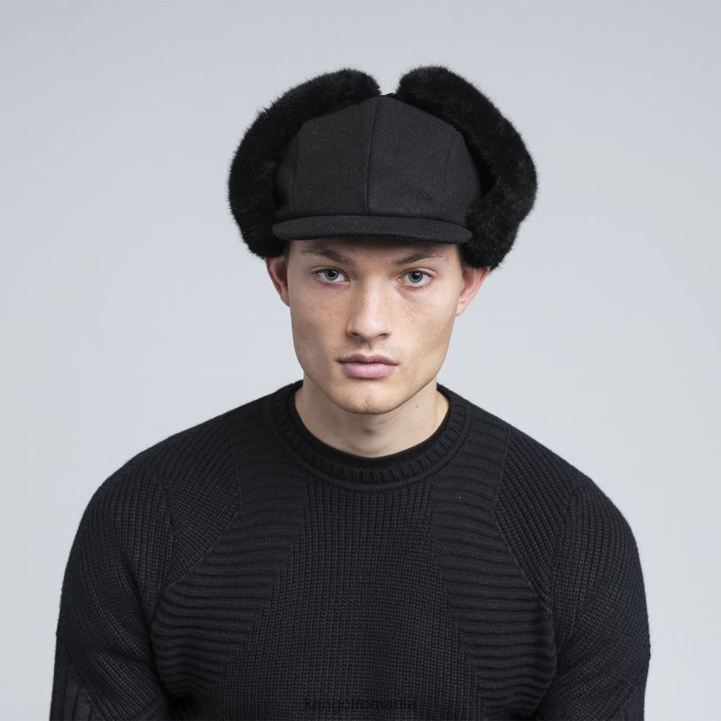 articole pentru cap | Kangol unisex negru aviator de lână 0VJ20860