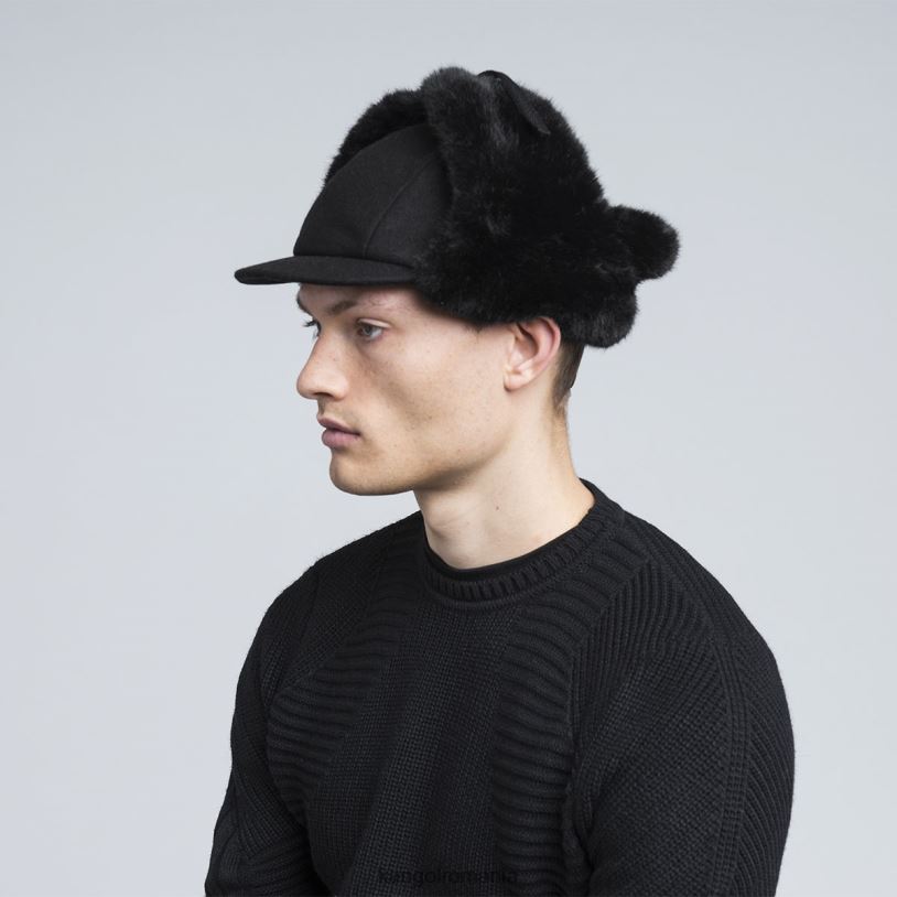 articole pentru cap | Kangol unisex negru aviator de lână 0VJ20860