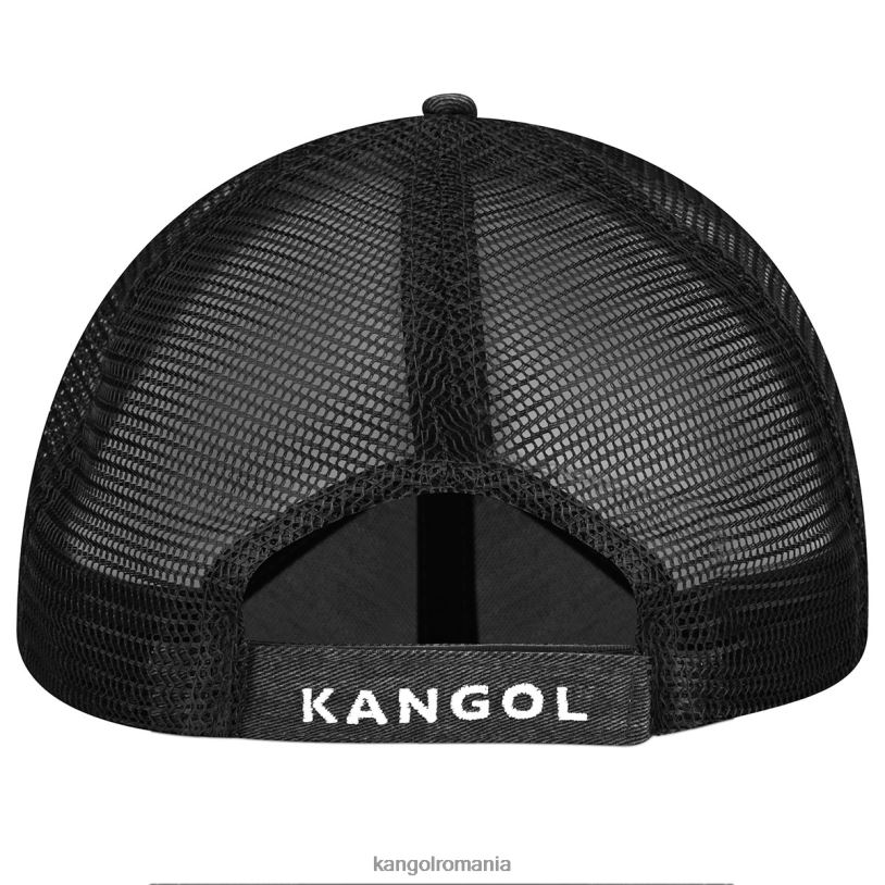 articole pentru cap | Kangol unisex negru baseball din plasă de bumbac învechit 0VJ20291