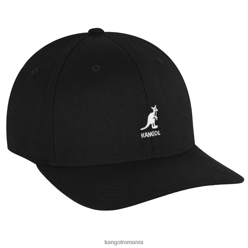 articole pentru cap | Kangol unisex negru baseball flexfit din lână 0VJ20314