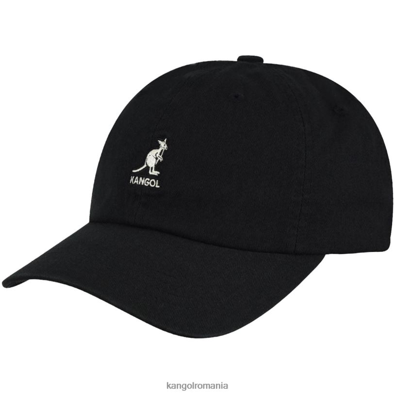 articole pentru cap | Kangol unisex negru baseball spălat 0VJ20337