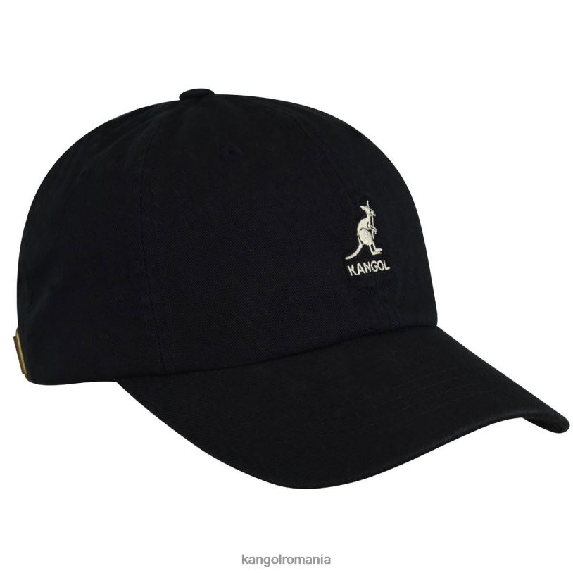 articole pentru cap | Kangol unisex negru baseball spălat 0VJ20337