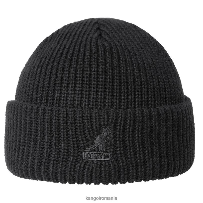 articole pentru cap | Kangol unisex negru beanie cardinal cu două căi 0VJ20862