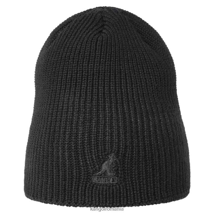 articole pentru cap | Kangol unisex negru beanie cardinal cu două căi 0VJ20862