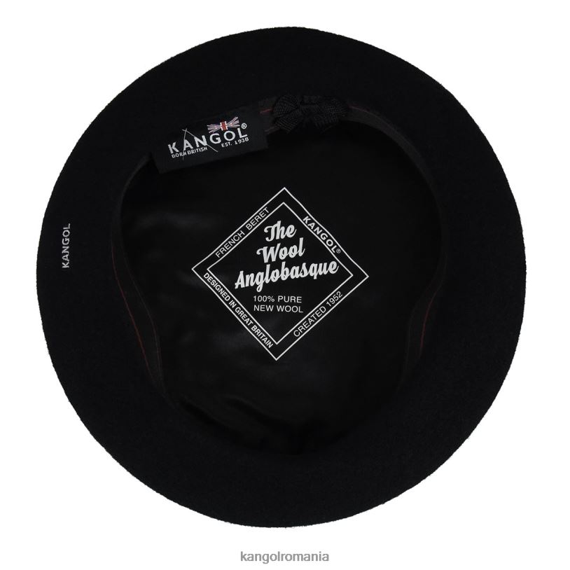 articole pentru cap | Kangol unisex negru beretă anglobască 0VJ20427