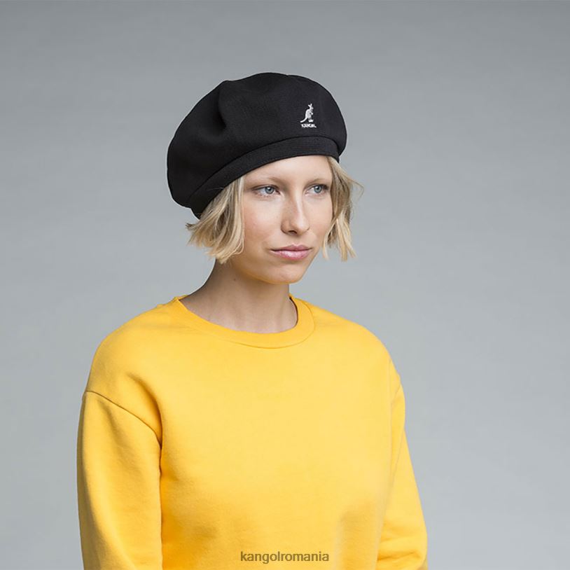 articole pentru cap | Kangol unisex negru beretă jax de lână 0VJ20436