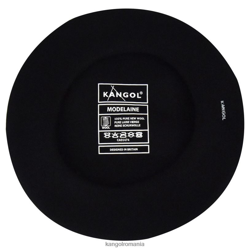 articole pentru cap | Kangol unisex negru beretă modelaine 0VJ20442