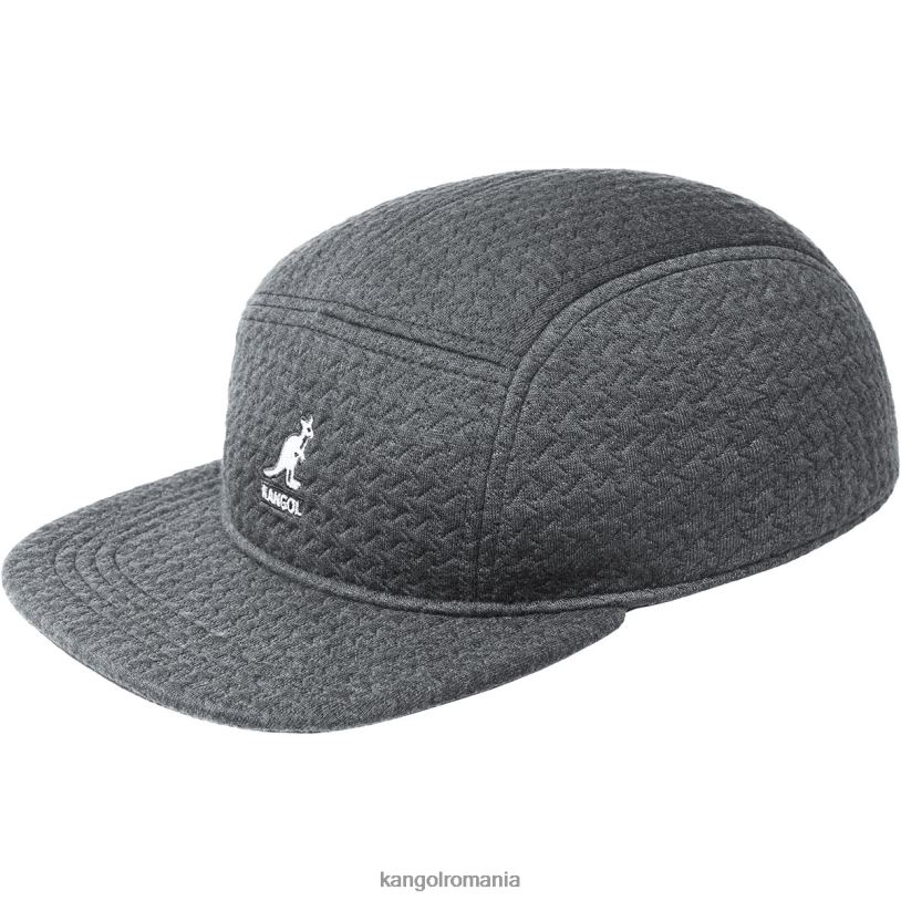 articole pentru cap | Kangol unisex negru capac în relief cu 5 panouri 0VJ20357
