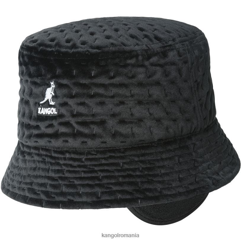 articole pentru cap | Kangol unisex negru coș de gunoi matlasat 0VJ20679