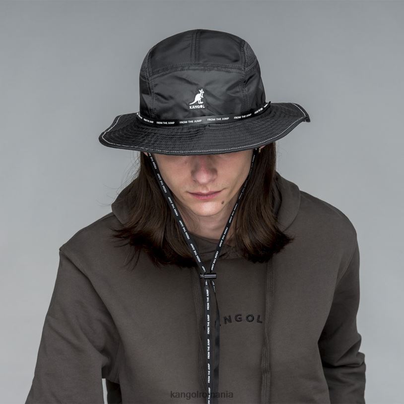 articole pentru cap | Kangol unisex negru din găleata de săritură 0VJ20671