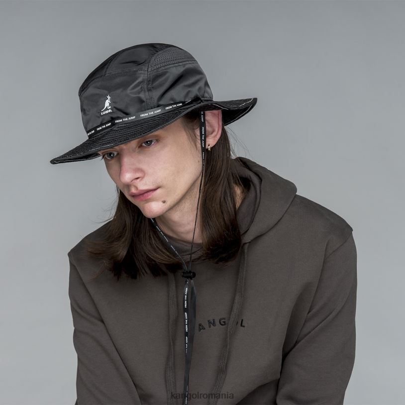 articole pentru cap | Kangol unisex negru din găleata de săritură 0VJ20671
