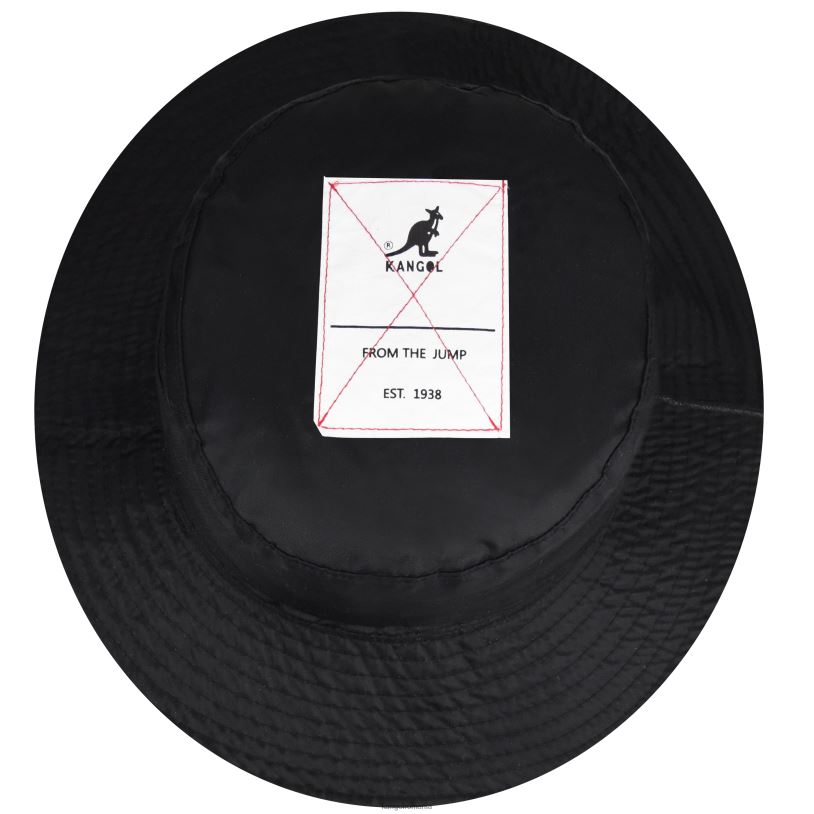 articole pentru cap | Kangol unisex negru găleată reversibilă din imitație de piele 0VJ20544