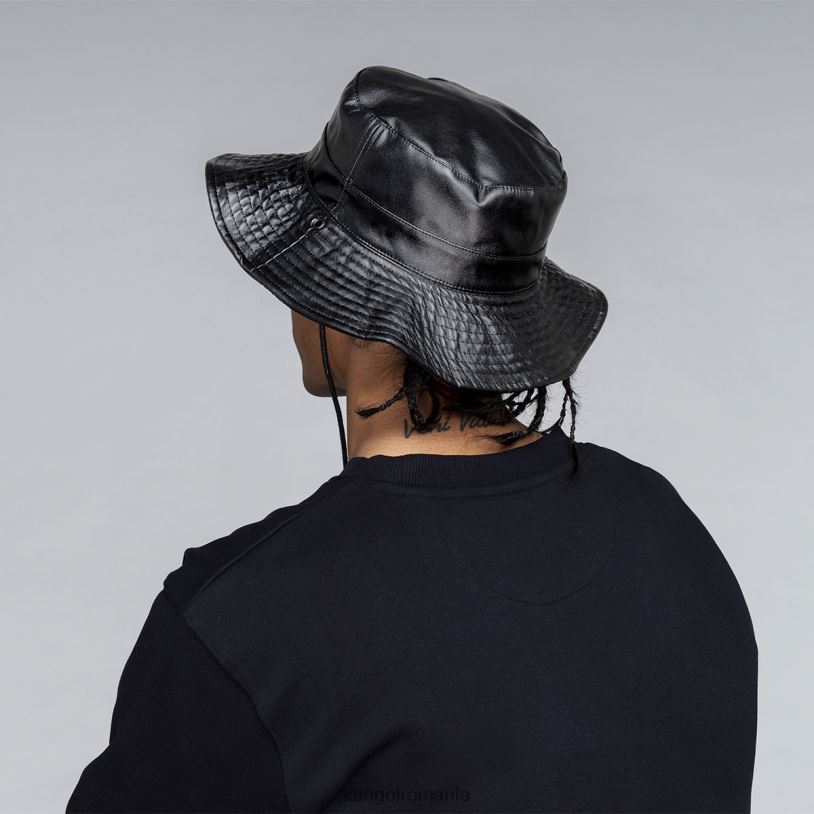 articole pentru cap | Kangol unisex negru găleată reversibilă din imitație de piele 0VJ20544