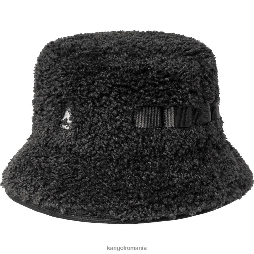 articole pentru cap | Kangol unisex negru găleată utilitare din faux shearling 0VJ20553