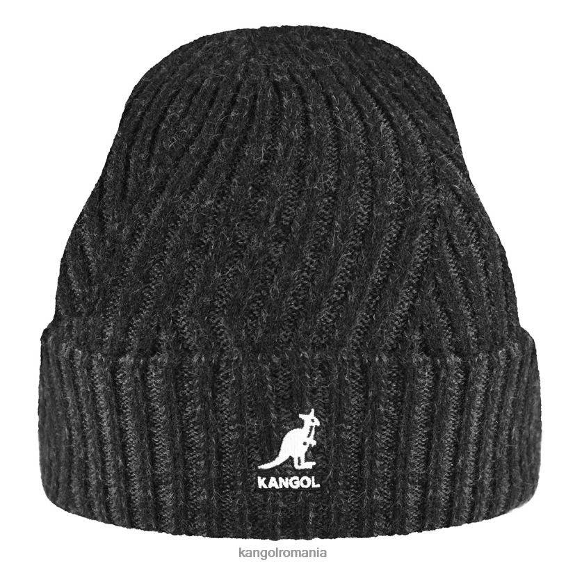 articole pentru cap | Kangol unisex negru/gri închis Manșetă în 2 tonuri 0VJ20835