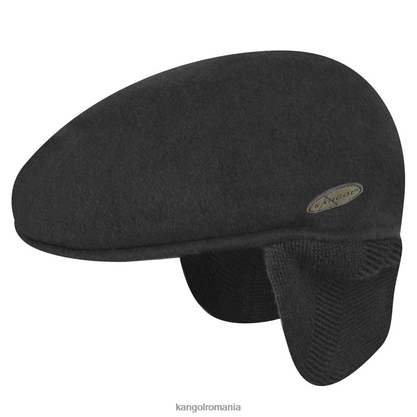 articole pentru cap | Kangol unisex negru lână 504 clapă pentru urechi 0VJ20148