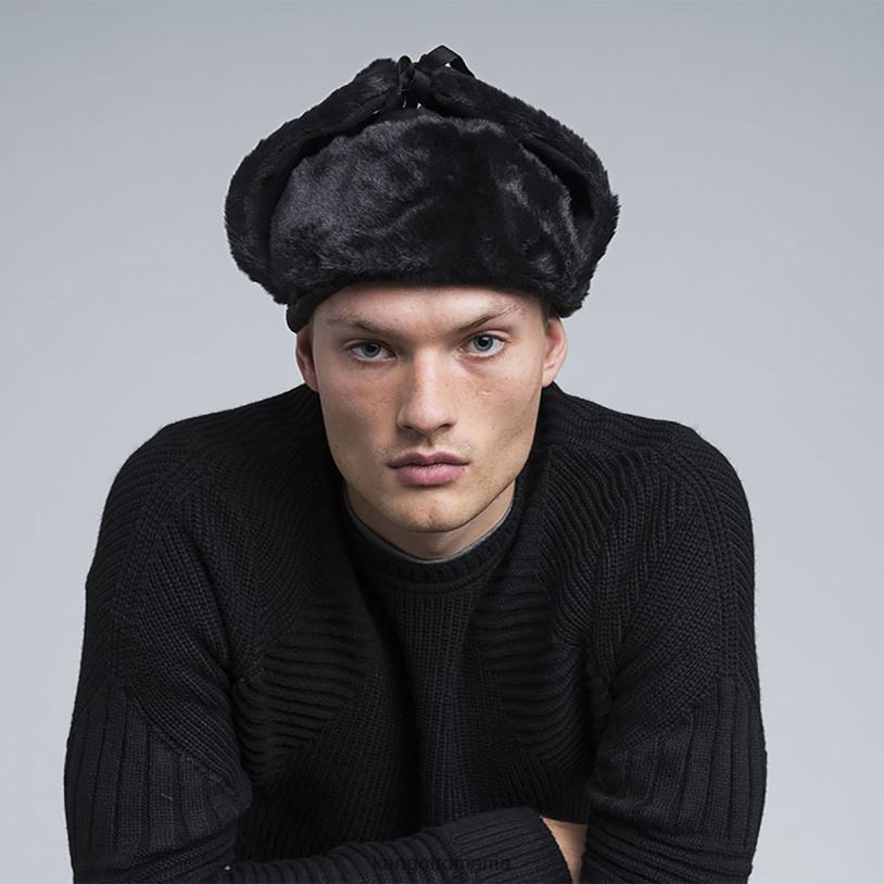 articole pentru cap | Kangol unisex negru lână ushanka 0VJ20851