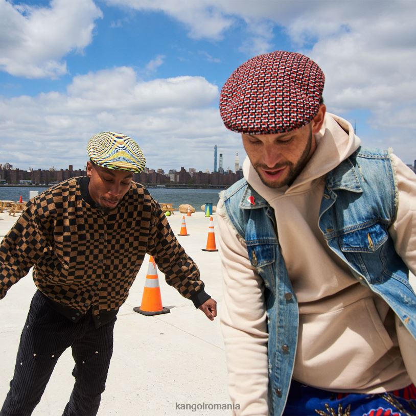 articole pentru cap | Kangol unisex negru labirint jacquard 504 0VJ20105