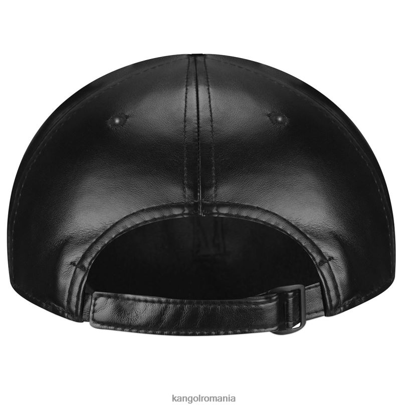 articole pentru cap | Kangol unisex negru lanț de baseball din piele artificială 0VJ20290