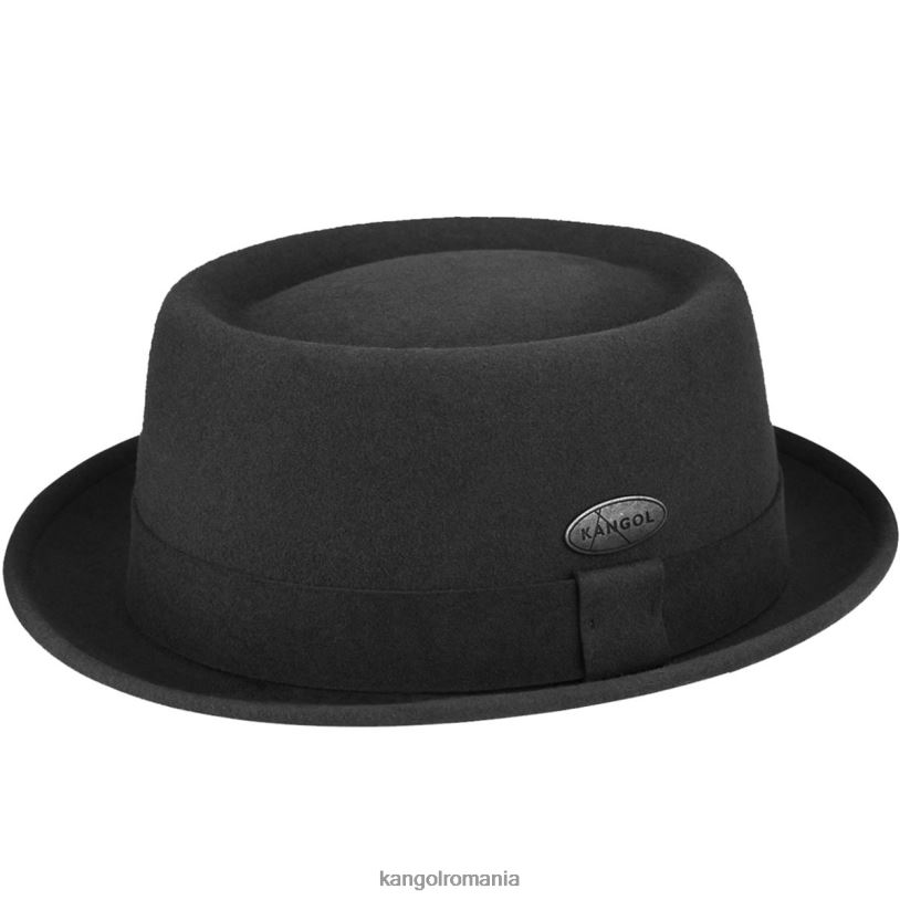 articole pentru cap | Kangol unisex negru plăcintă de porc litefelt 0VJ20795