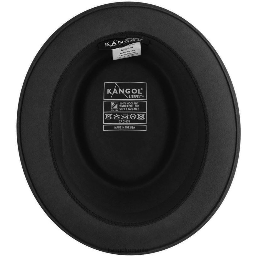 articole pentru cap | Kangol unisex negru plăcintă de porc litefelt 0VJ20795