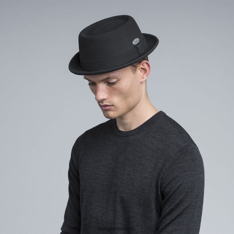 articole pentru cap | Kangol unisex negru plăcintă de porc litefelt 0VJ20795