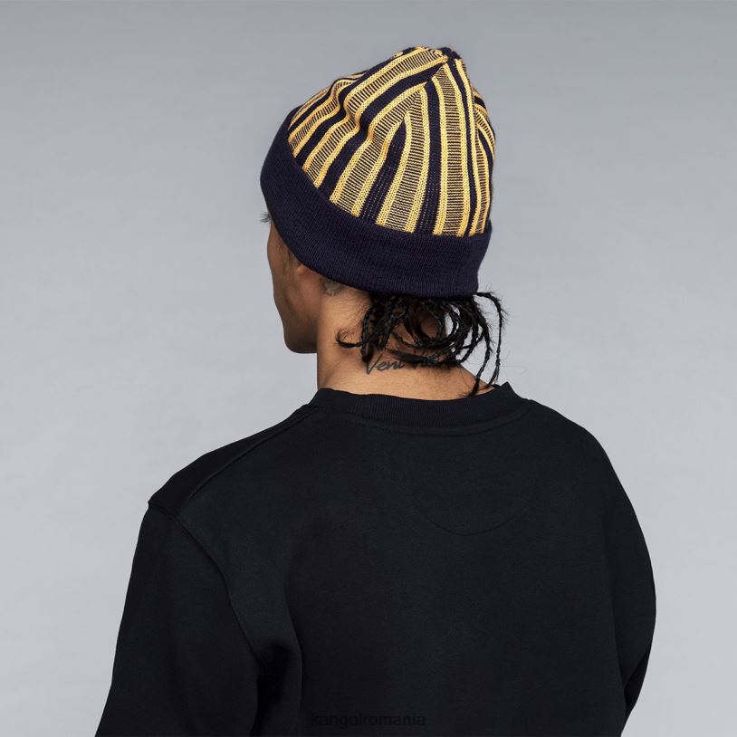 articole pentru cap | Kangol unisex negru rib stripe rev beanie 0VJ20809