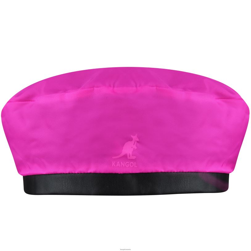 articole pentru cap | Kangol unisex negru/roz electric beretă reversibilă din nailon de pluș 0VJ20423