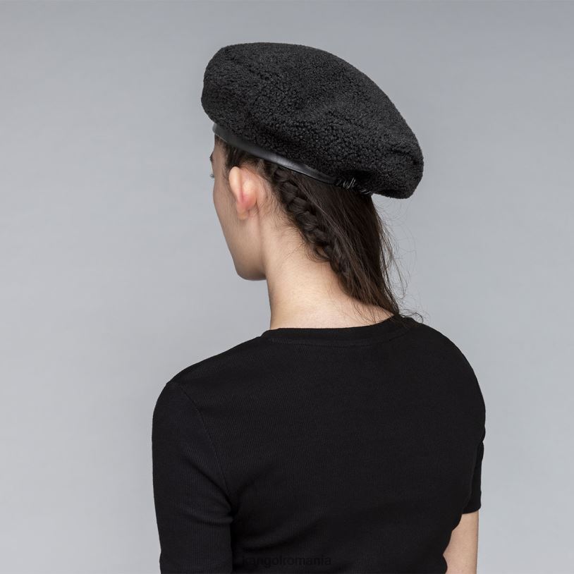 articole pentru cap | Kangol unisex negru/roz electric beretă reversibilă din nailon de pluș 0VJ20423