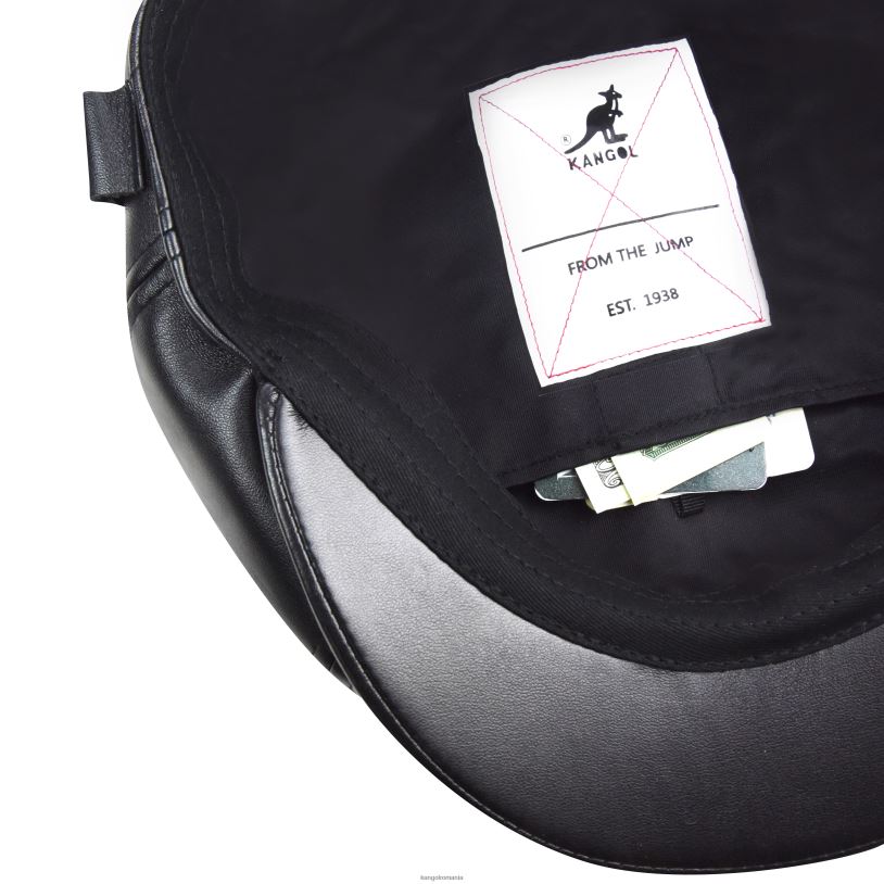 articole pentru cap | Kangol unisex negru sapca din imitatie de piele 0VJ20763