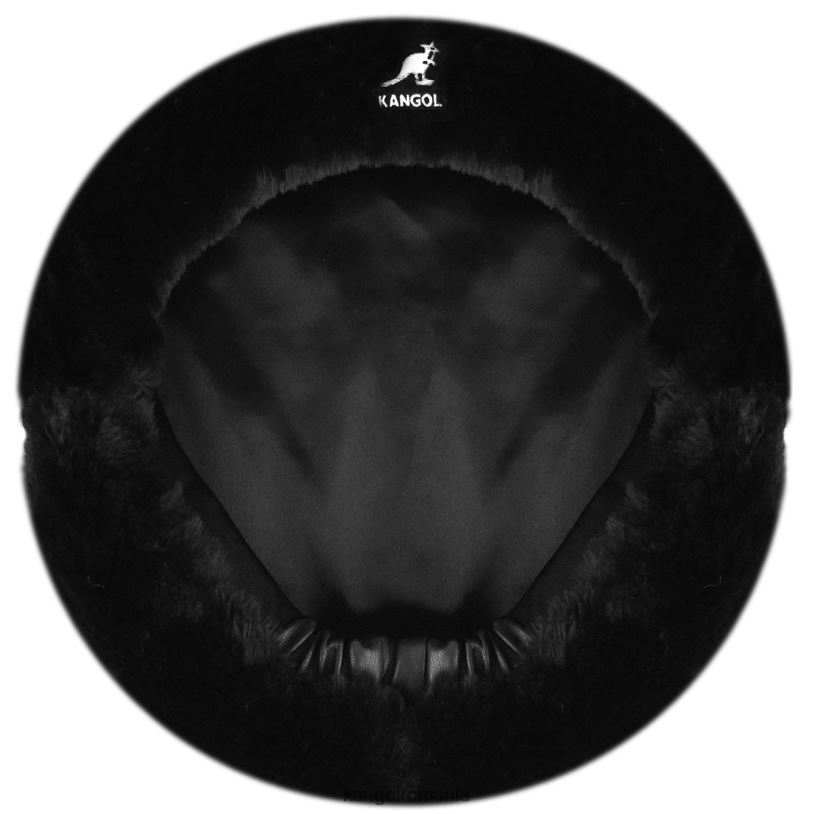 articole pentru cap | Kangol unisex negru solid beretă din blană artificială 0VJ20403