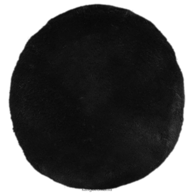 articole pentru cap | Kangol unisex negru solid beretă din blană artificială 0VJ20403