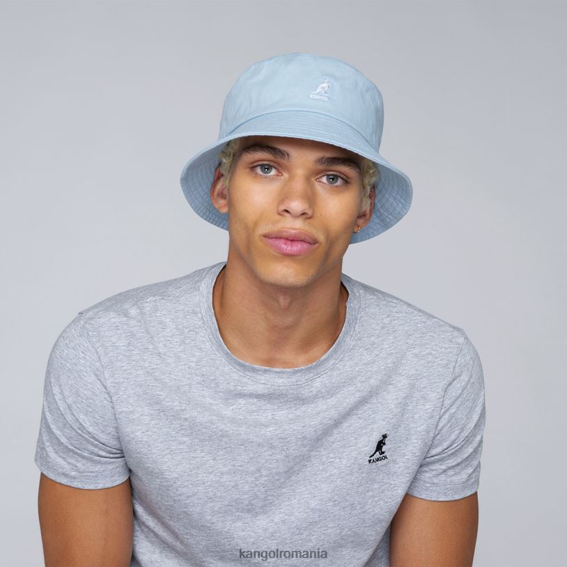 articole pentru cap | Kangol unisex nuanță albastră pălărie de găleată spălată 0VJ20584