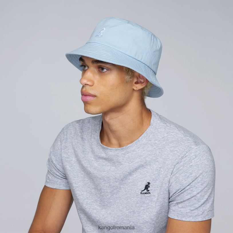 articole pentru cap | Kangol unisex nuanță albastră pălărie de găleată spălată 0VJ20584