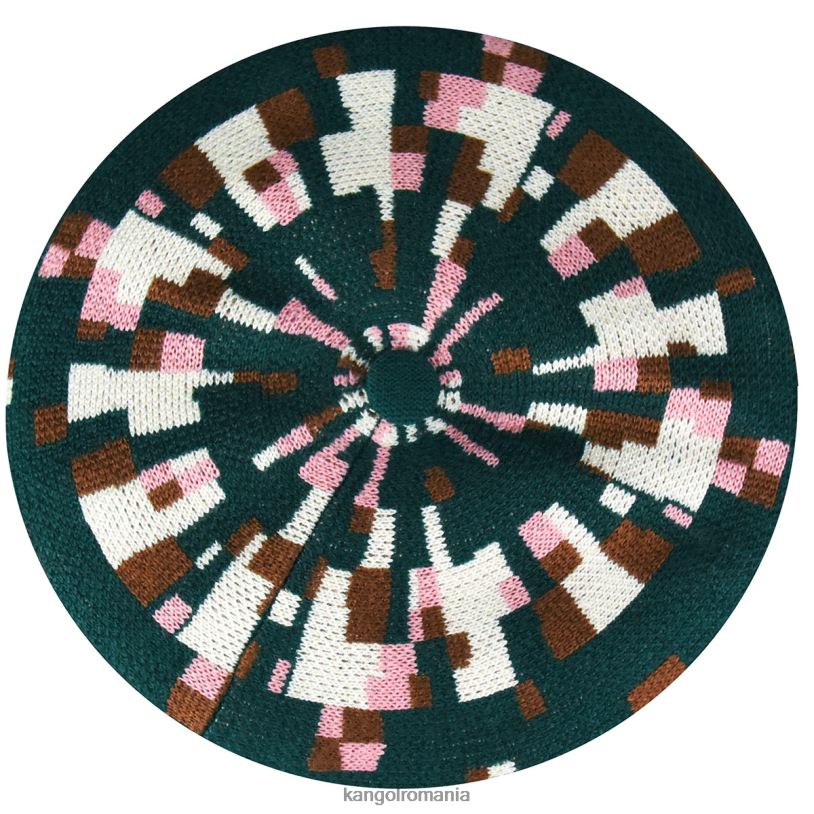 articole pentru cap | Kangol unisex pin/smântână beretă în carouri pixelată 0VJ20399