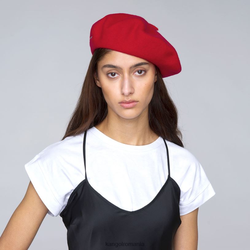 articole pentru cap | Kangol unisex roșu beretă modelaine 0VJ20448